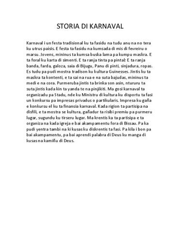 Storia di karnaval